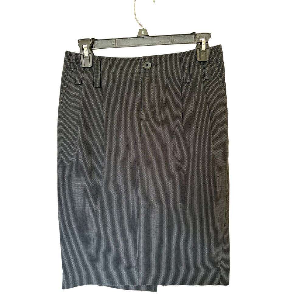 Vintage Y2K 2007 Banana Republic Black Pinstripe Pencil Skirt